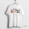 Officials Halloween Nurse Life Funny Nursing Stethoscope Spooky Nurse Ladies T Shirt Unisex