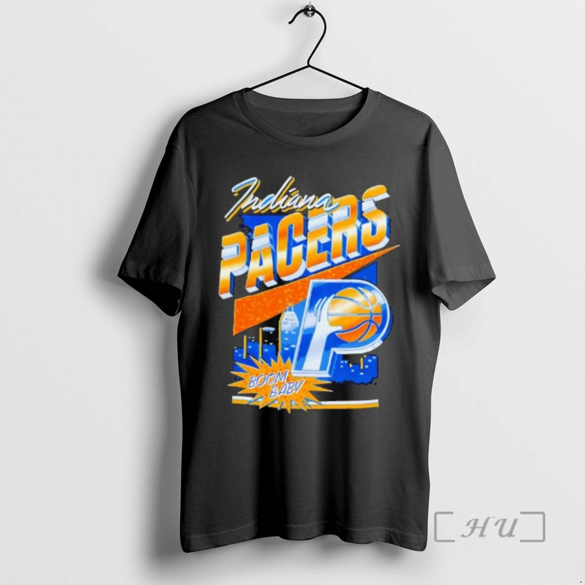 Officials Indiana Pacers Basketball Boom Baby City Skyline Graphic Unisex