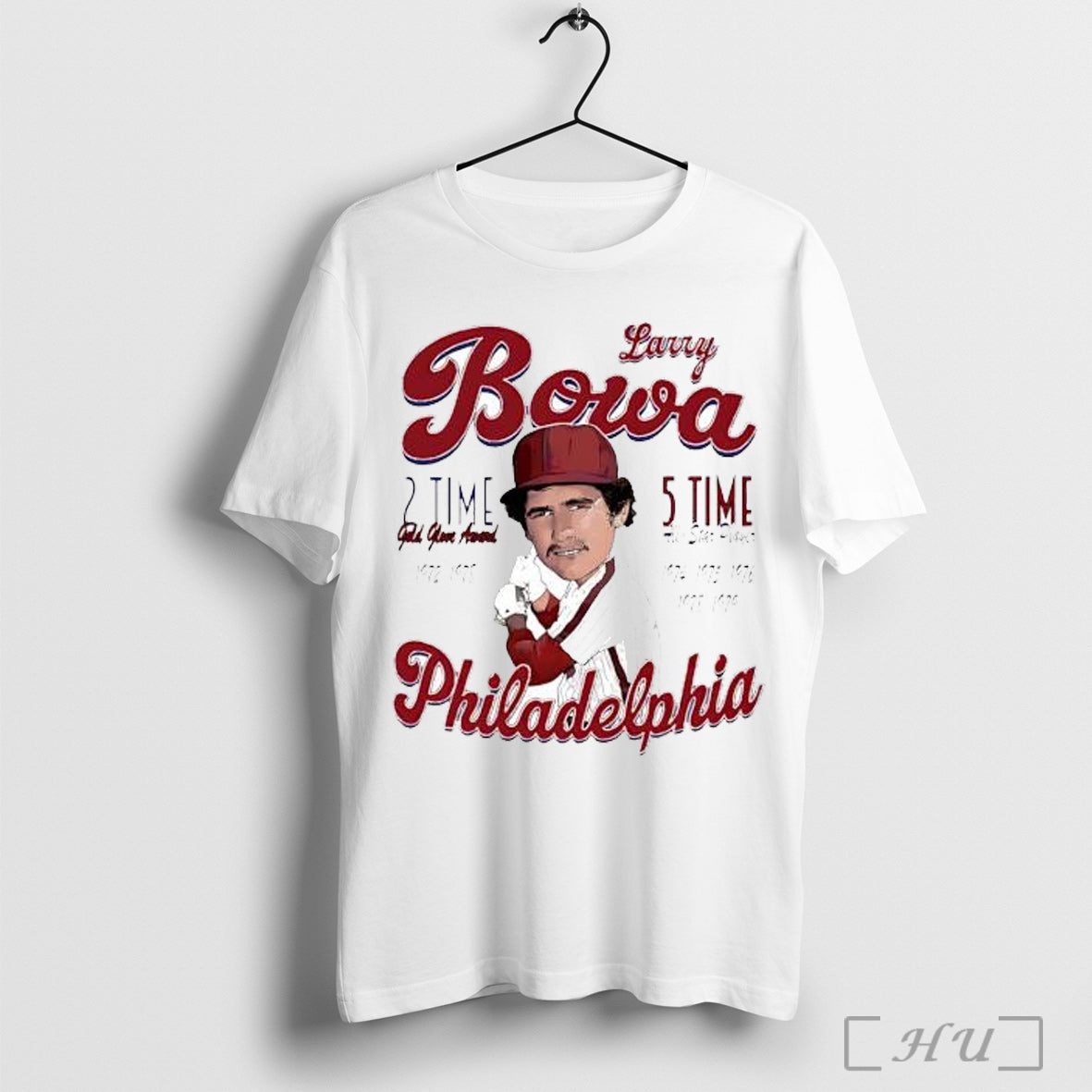 Officials Larry Bowa Philadelphia Comic 5 Time All Star Player T Shirt Unisex