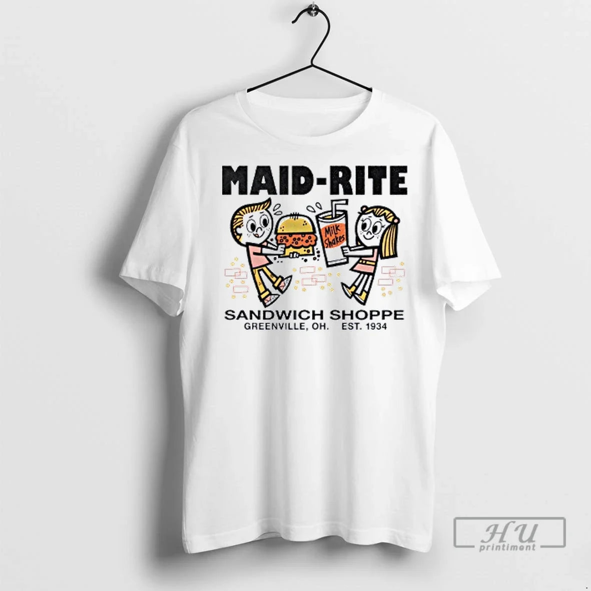 Officials Maid Rite Milk Sandwich Shoppe Greenville 1934 T Shirt Unisex