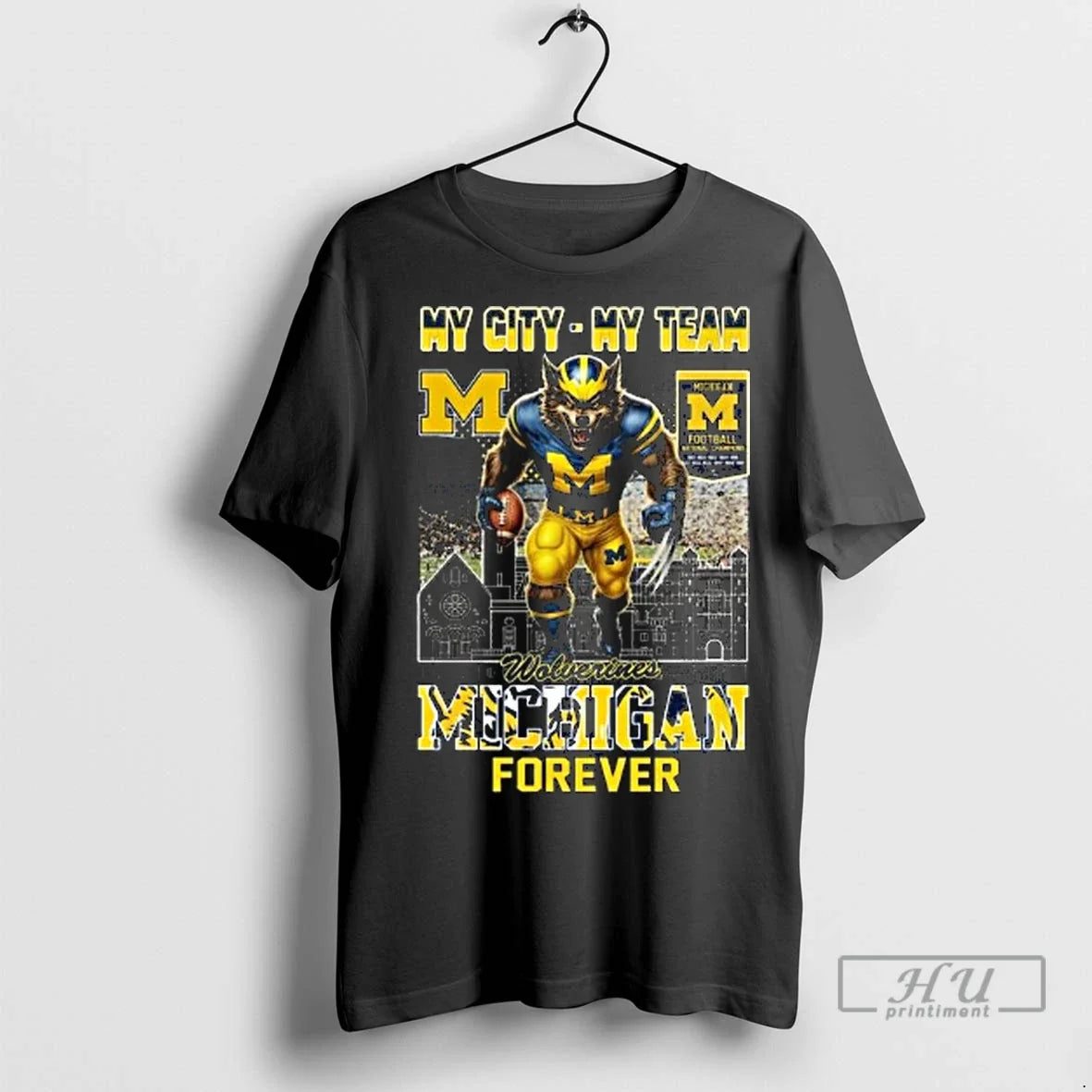 Officials Michigan Wolverines Mascot Forever My City My Team 2025 Long Sleve T Shirt Unisex