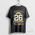 Officials Michigan Wolverines Mens Basketball 26 Big Ten Champions Signatures Unisex