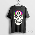 Officials Misfits Skull Logo With Colorful Tropical Pattern Unisex