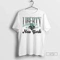 Officials New York Liberty Wnba 1997 Oatmeal Sky High Fleece T Shirts Unisex