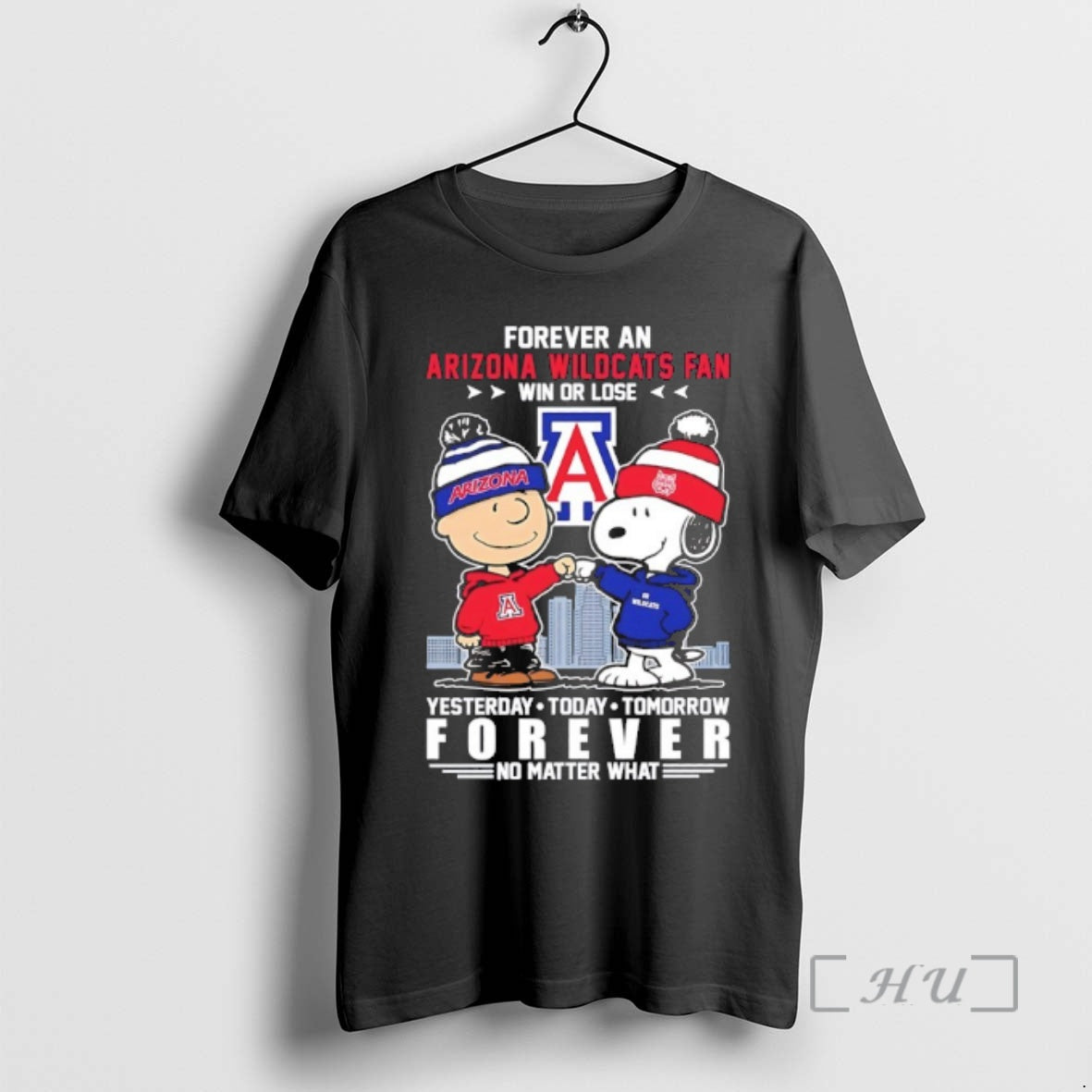 Officials Peanuts X Arizona Wildcats Forever No Matter What City Skyline Premium T Shirts Sweater
