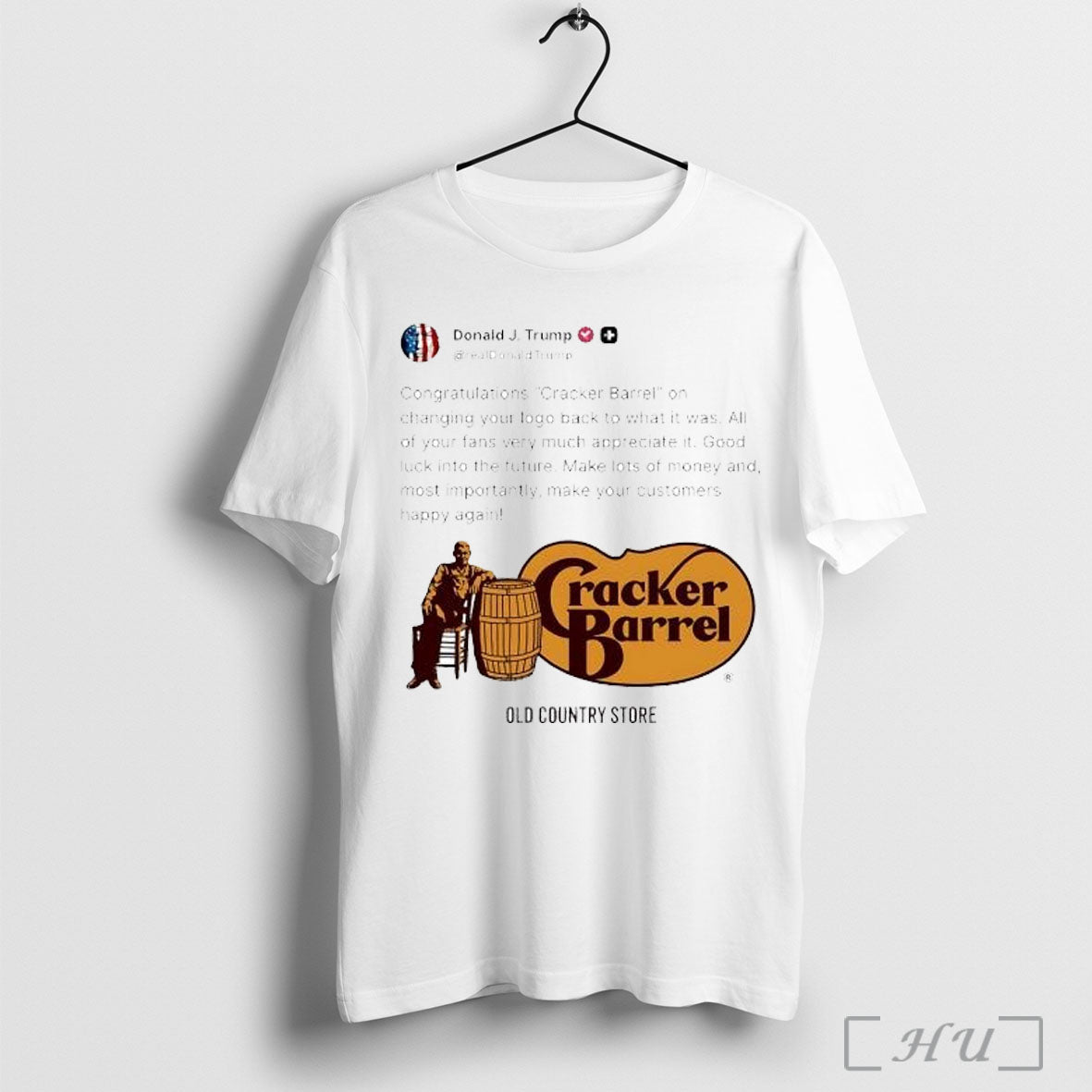 Officials President Trump Congratulates Cracker Barrel T Shirt Unisex