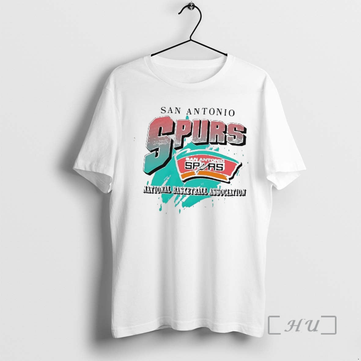 Officials San Antonio Spurs National Basketball Association Retro Splash Logo Unisex