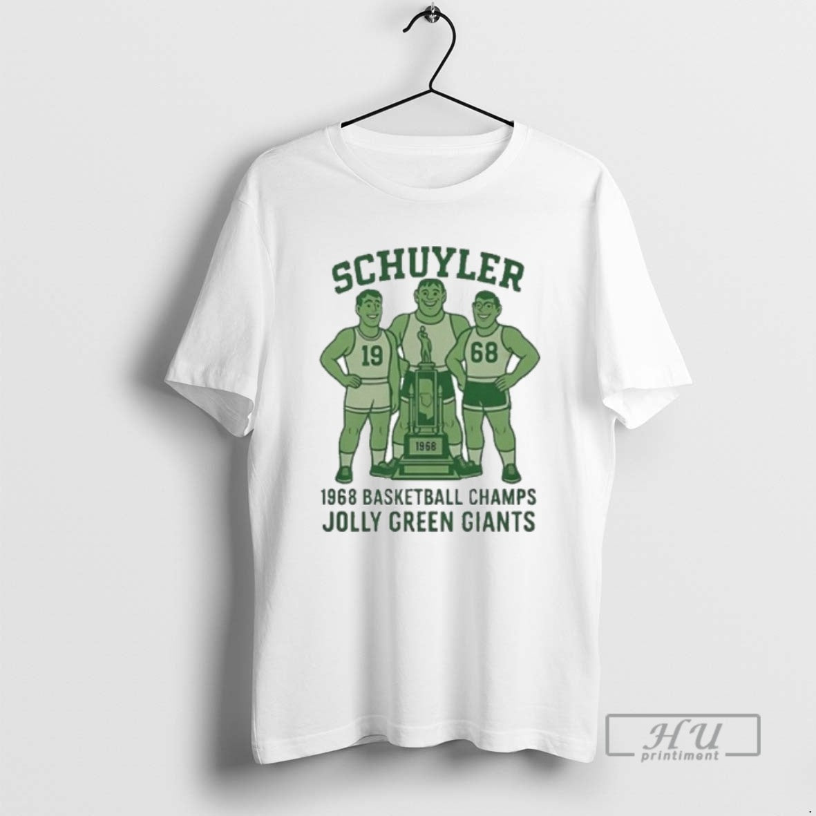 Officials Schuyler Jolly Green Giants Basketball Champs 1968 T Shirt Unisex