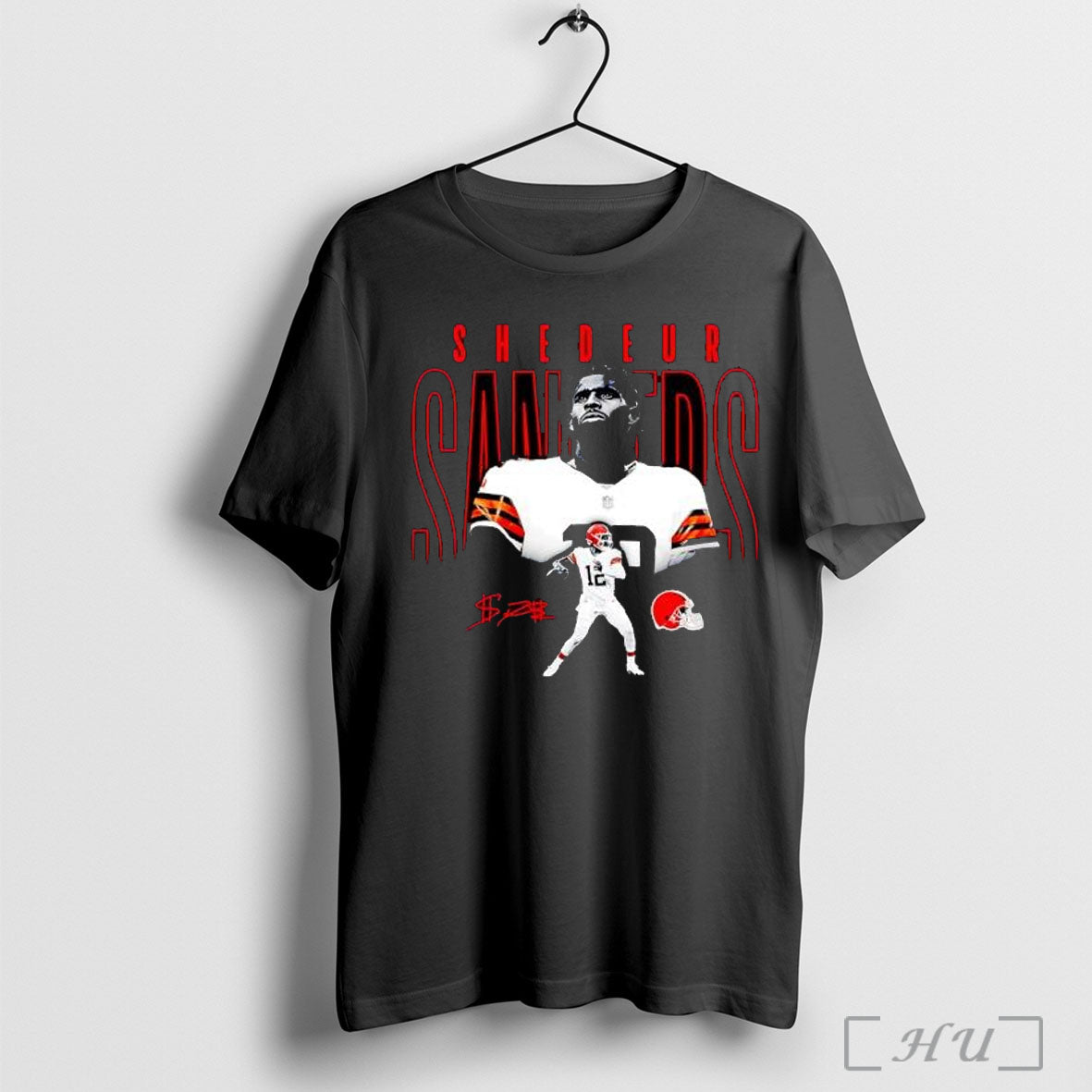 Officials Shedeur Sanders Cleveland Browns Signature Classic T Shirt Unisex