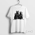 Officials Six Black Cats With Big Eyes Artistic Drawing Unisex