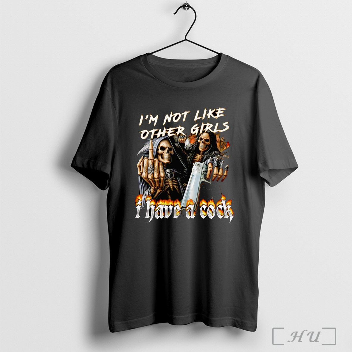 Officials Skeleton Im Not Like Other Girls I Have A Cock T Shirt Unisex
