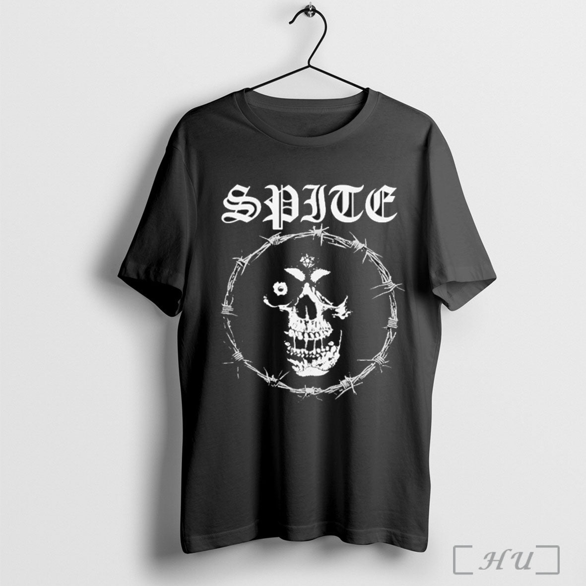 Officials Spite Barbed Skull T Shirt Unisex