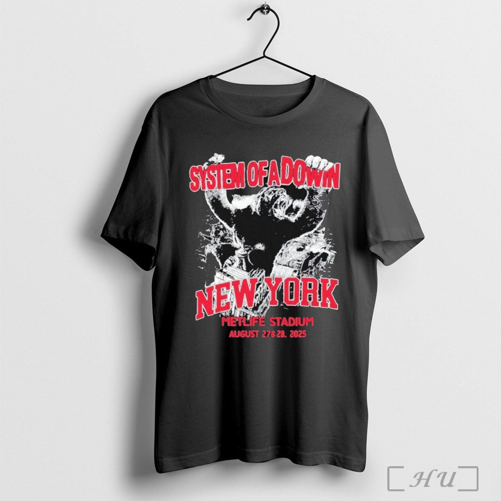 Officials System Of A Down New York Metlife Stadium King Kong Art On August 27 Unisex
