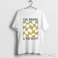 Officials The Brook The Bluff Wavy Yellow Checkered T Shirt Unisex
