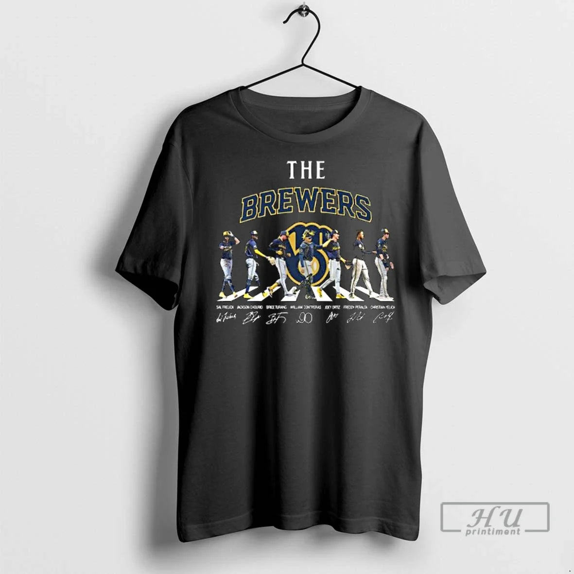 Officials The Milwaukee Brewers Abbey Road Signatures 2025 Long Sleve T Shirt Unisex