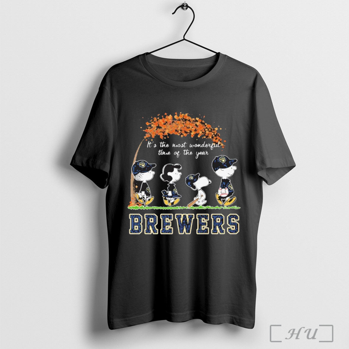 Officials The Peanuts Character Milwaukee Brewers Its The Most Wonderful Time Of The Year Unisex