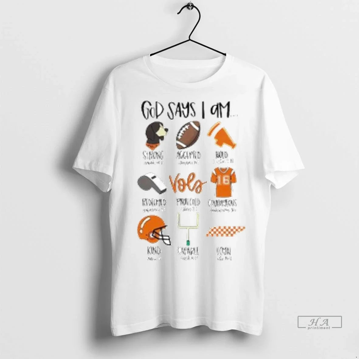 Officials Trendy God Says I Am Tennessee Vols Ornaments Shirt Sweater Unisex