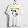Officials Trendy Halloween Ghost Baltimore Ravens Football Flag Pumpkin Ladies Shirt Sweater