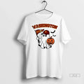 Officials Trendy Halloween Ghost Washington Commanders Football Flag Pumpkin Ladies Shirt Sweater