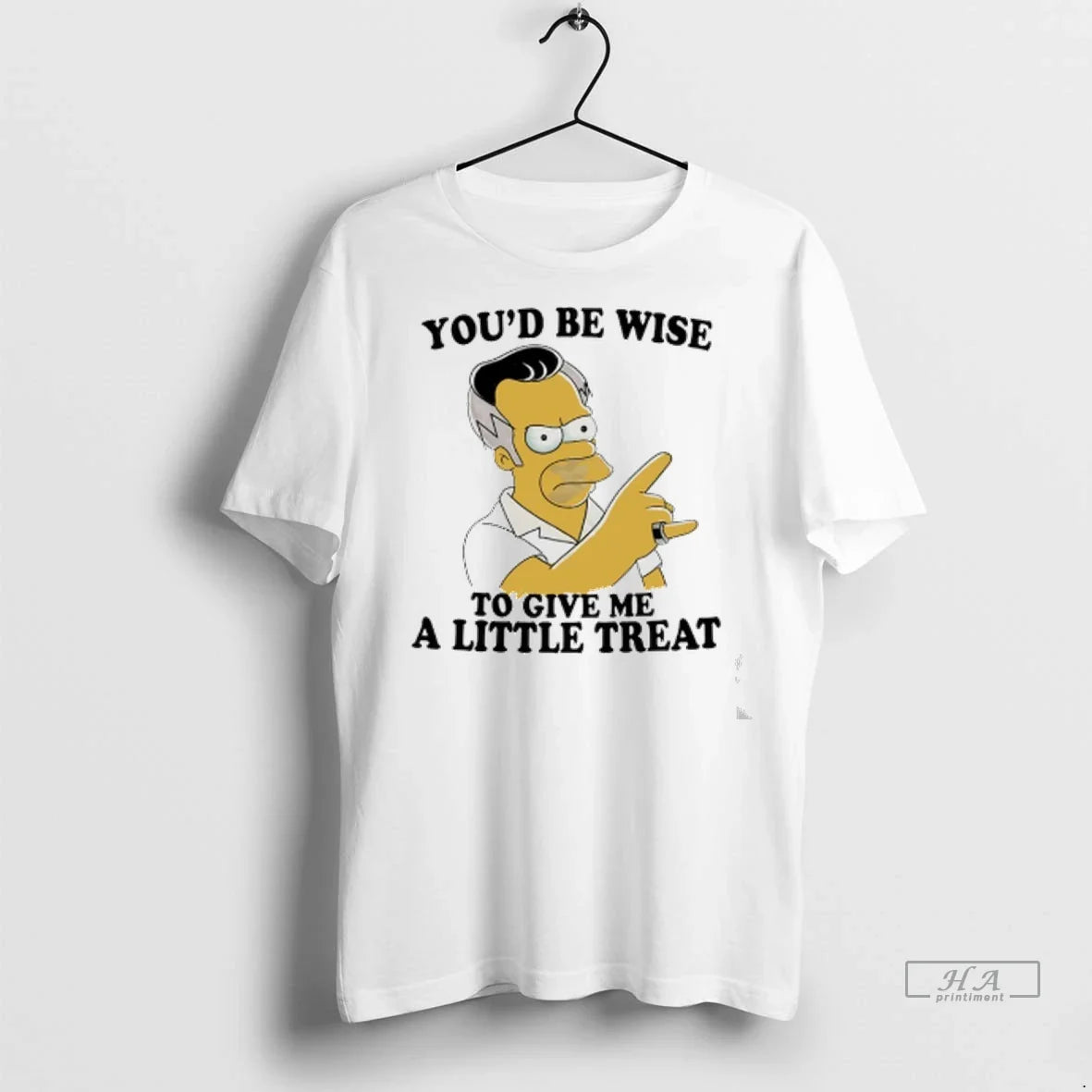 Officials Trendy Homer Simpson Youd Be Wise To Give Me A Little Treat Shirt Sweater Unisex