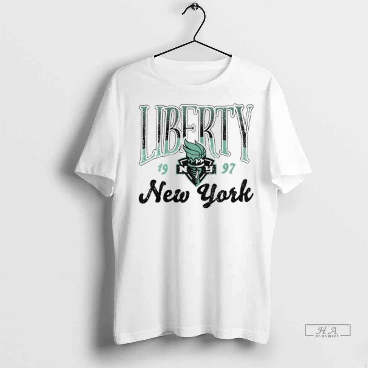 Officials Trendy New York Liberty Wnba 1997 Oatmeal Sky High Fleece Shirt Sweater Unisex