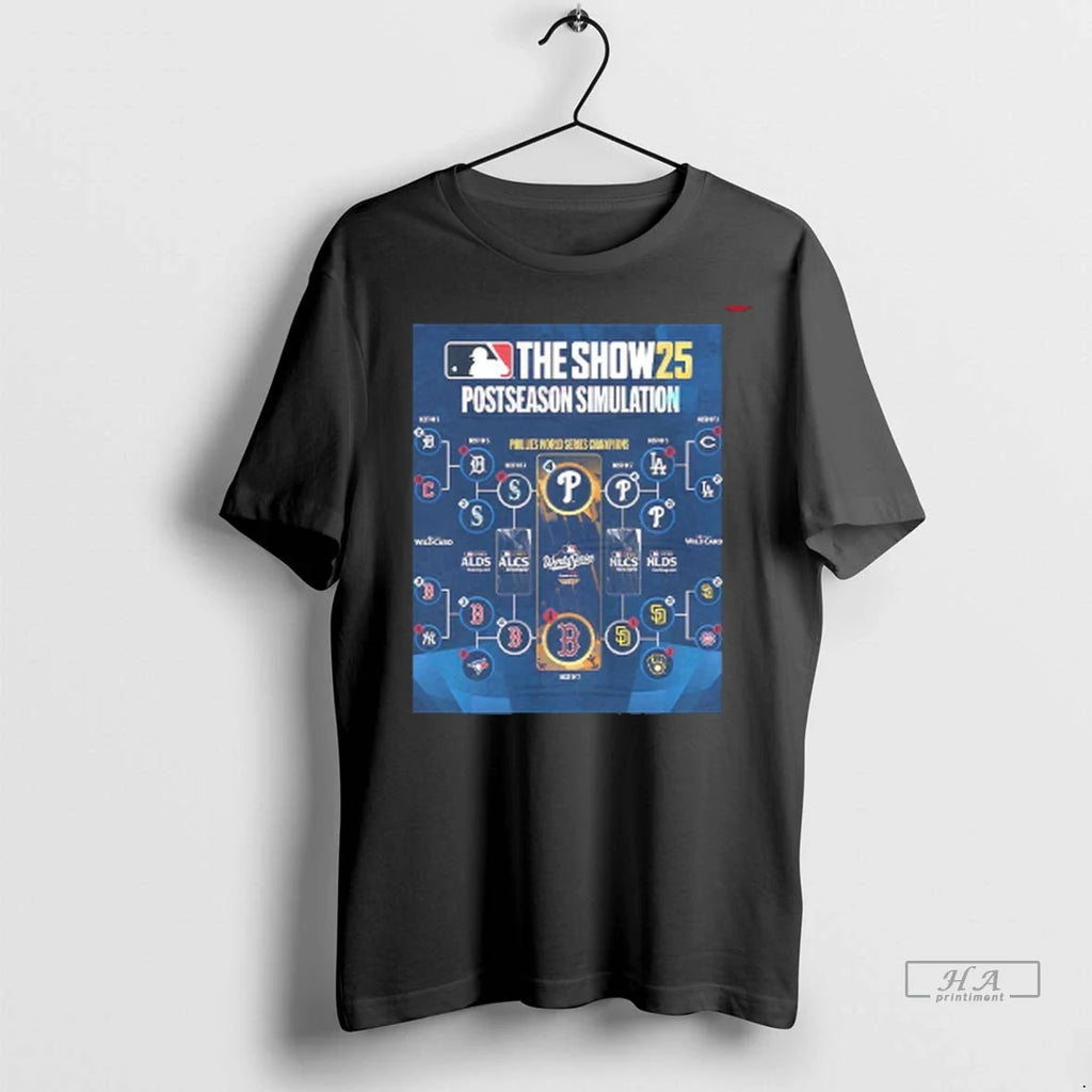 Officials Trendy The Show 25 Postseason Simulation Phillies World Series Champions Shirt Sweater