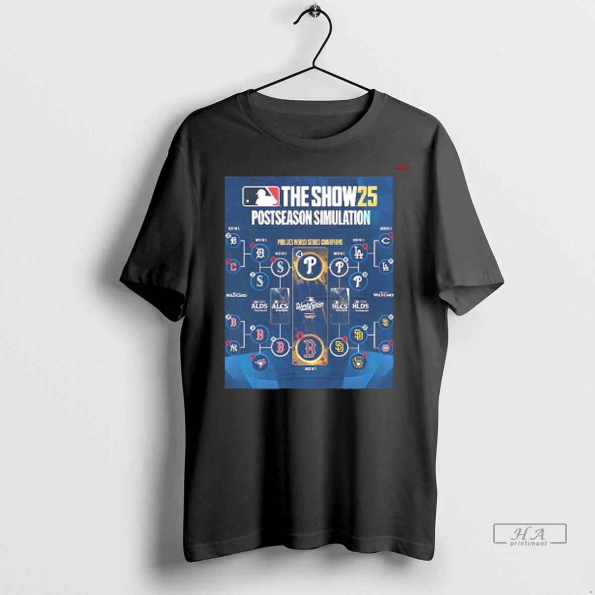 Officials Trendy The Show 25 Postseason Simulation Phillies World Series Champions Shirt Sweater