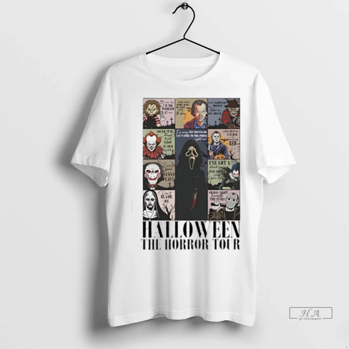 Officials Trendy Halloween The Horror Tour Characters T Shirt Nsry4m Shirt Sweater Unisex