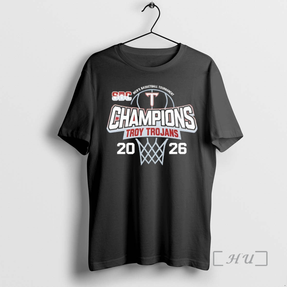 Officials Troy Trojans Mens Basketball Sun Belt Tournament Champions 2026 Unisex