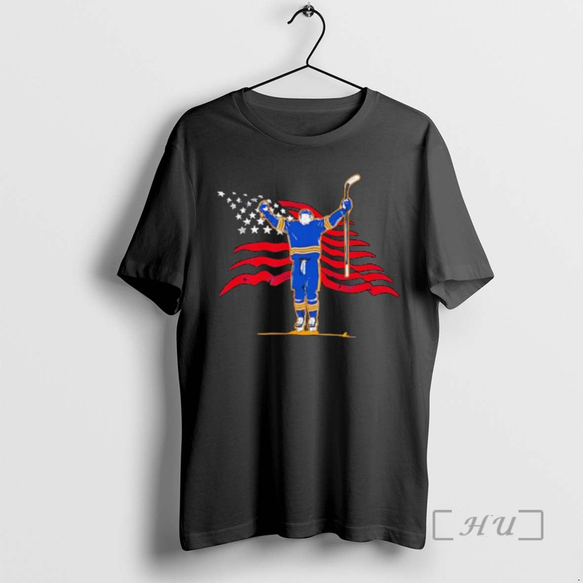 Officials Usa Flag Hockey Player Raising Arms Victory Unisex