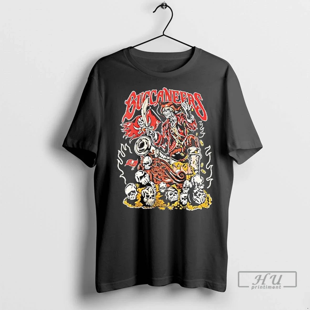 Officials Warren Lotas X Tampa Bay Buccaneers Graphic Skull Ladies T Shirt Unisex
