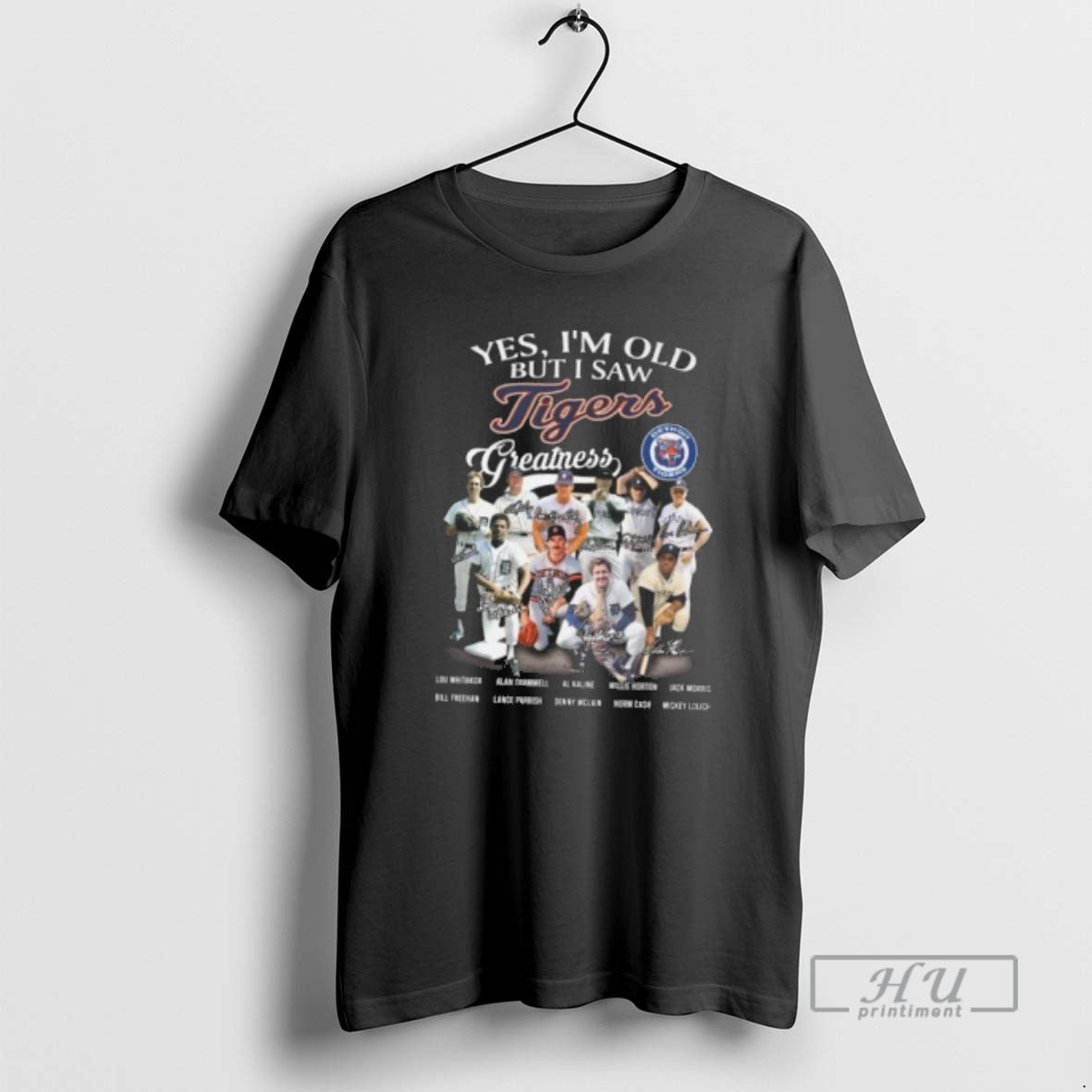Officials Yes Im Old But I Saw Detroit Tigers Greatness Legends Signatures T Shirt Unisex