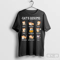 Offiical Cats Resume Life Of A Cat Animal Shirts Unisex