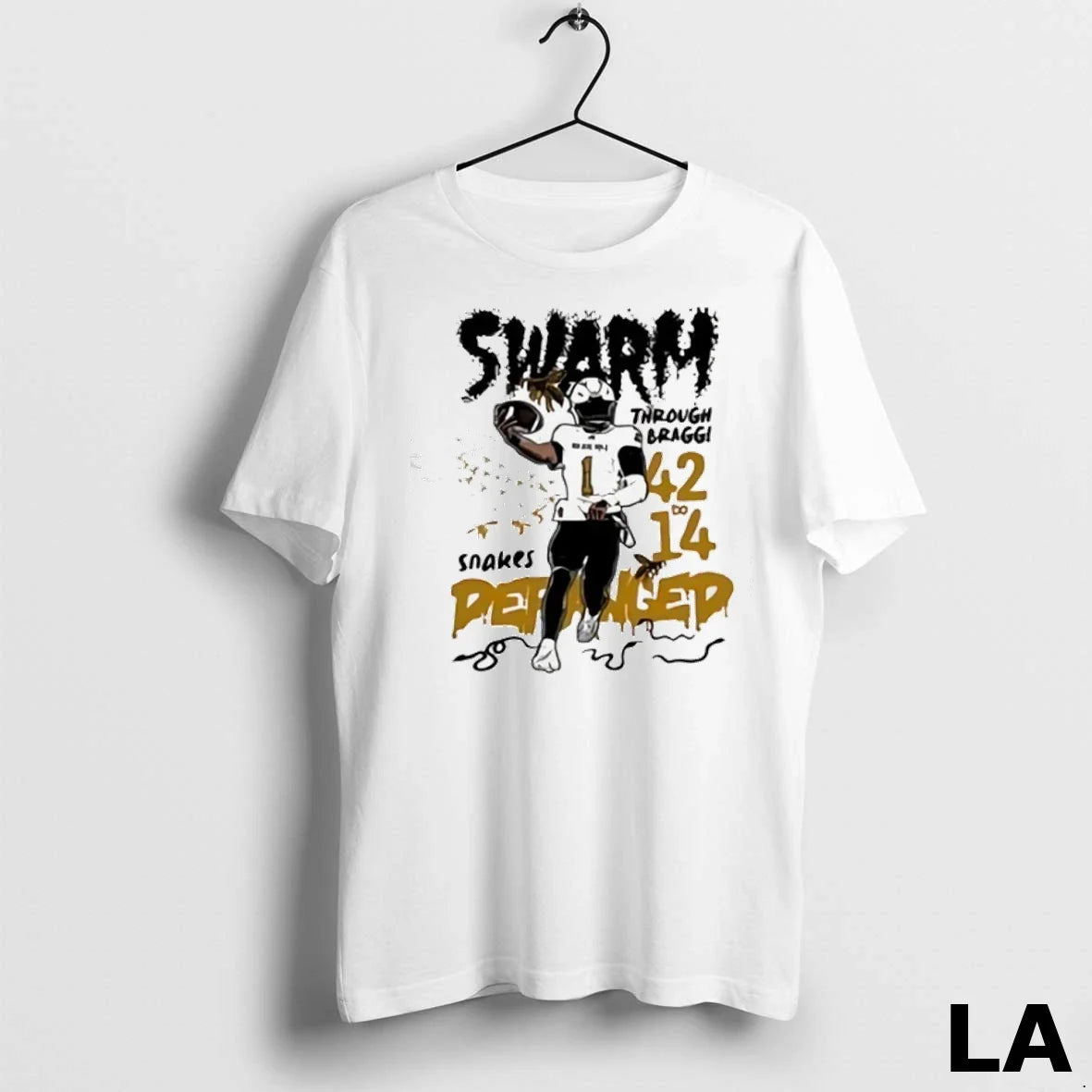 Original Andrew Body Alabama State Hornets Football Swarm Through Bragg Snakes Peraged Unisex