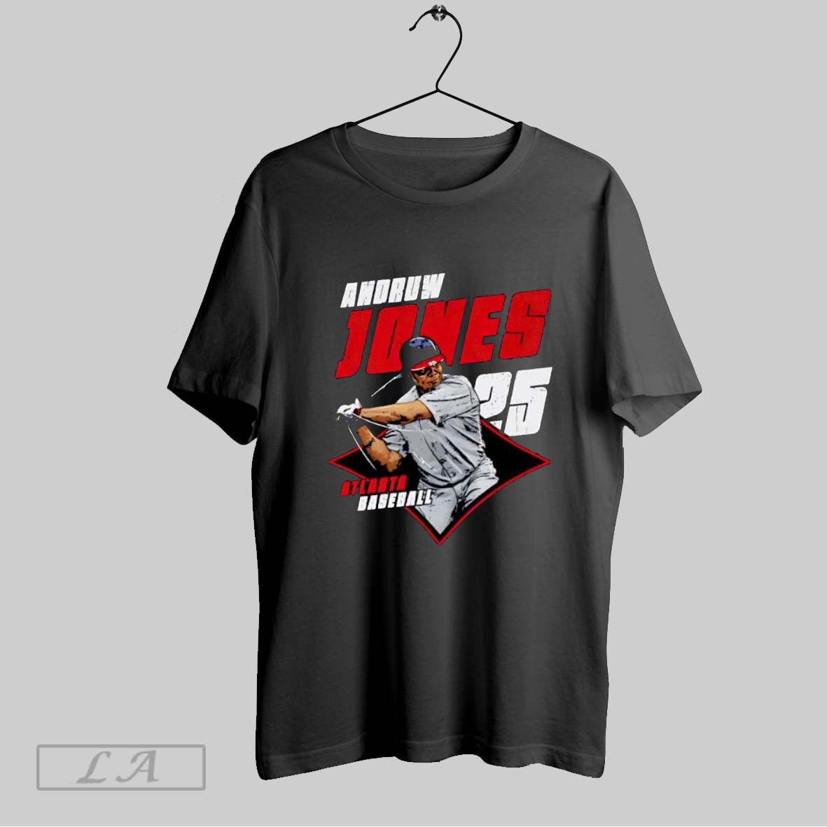 Original Andruw Jones Atlanta Diamond 25 T Shirt Unisex