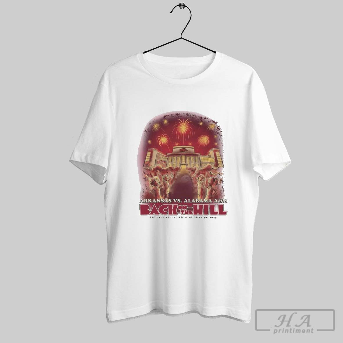 Original Arkansas Razorbacks Vs Alabama Am Bulldogs Game Day 2025 At Fayetteville Ar Unisex