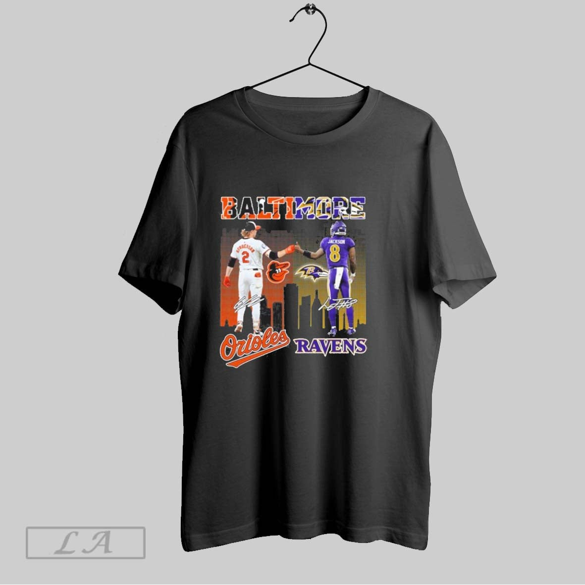 Original Baltimore Player Orioles And Ravens Signature Shirt T Shirt Unisex