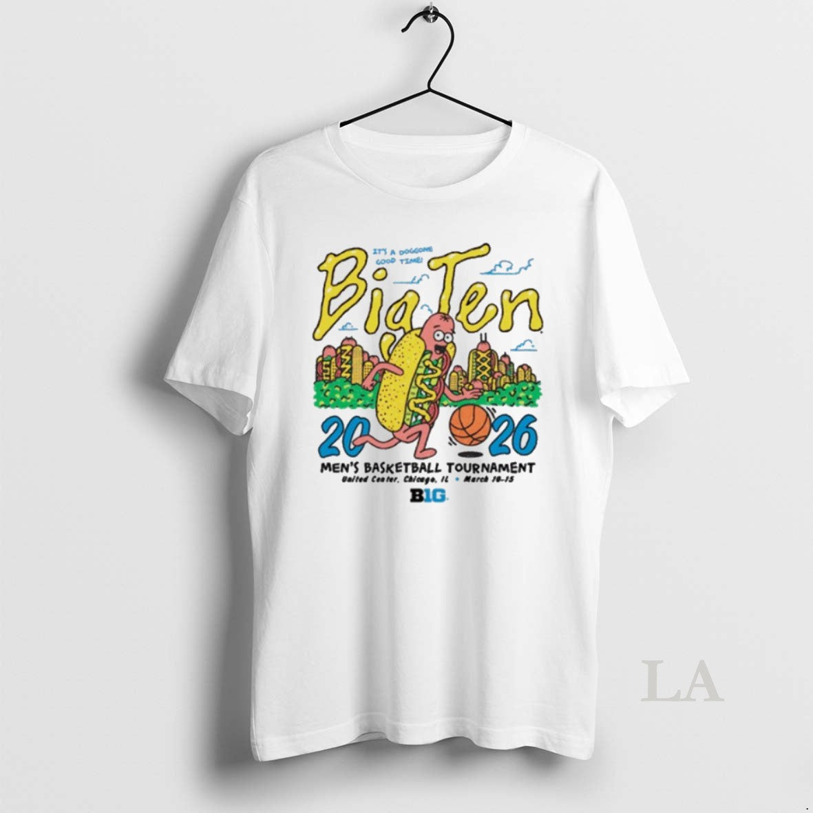 Original Big Ten 2026 Mens Basketball Tournament Mascot Paint Unisex