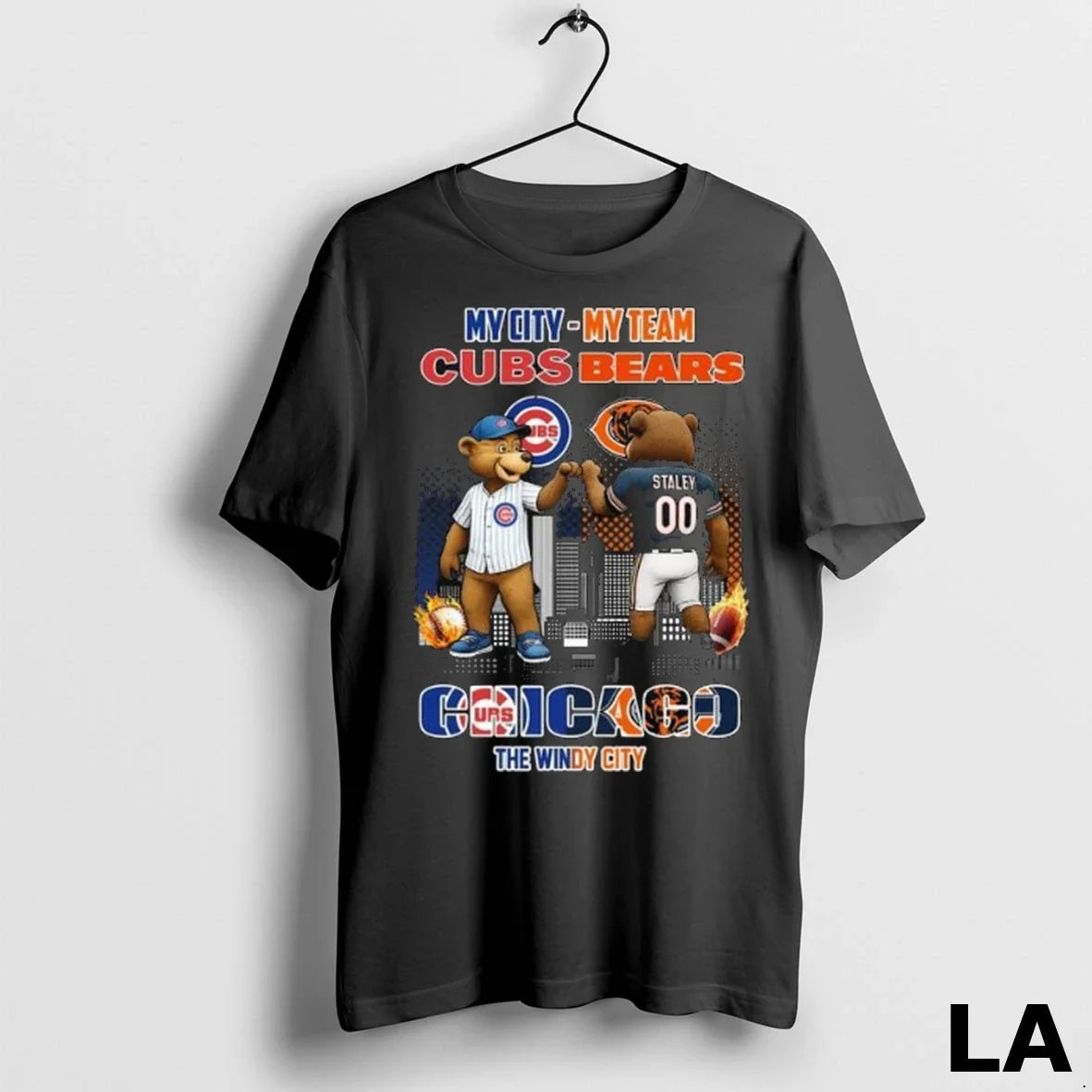 Original Chicago The Windy City My City My Team Cubs And Bears Mascot 2025 Long Unisex