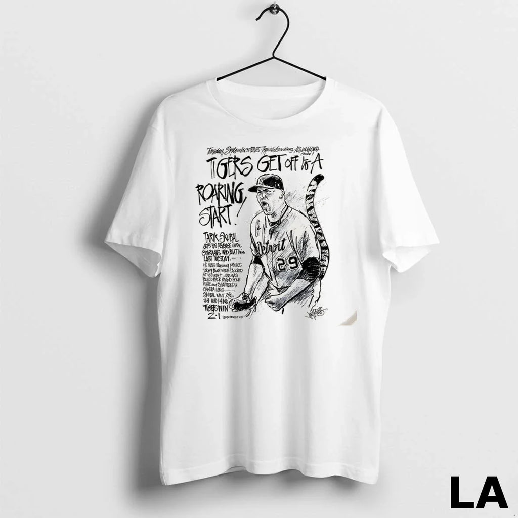 Original Detroit Tigers Vs Cleveland Guardians Wild Card American League Tarik Skubal Unisex