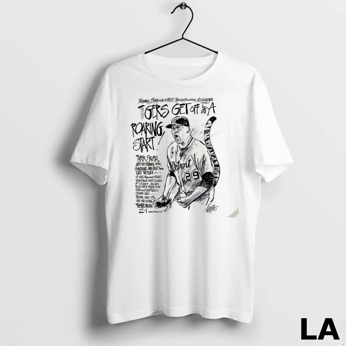 Original Detroit Tigers Vs Cleveland Guardians Wild Card American League Tarik Skubal Unisex