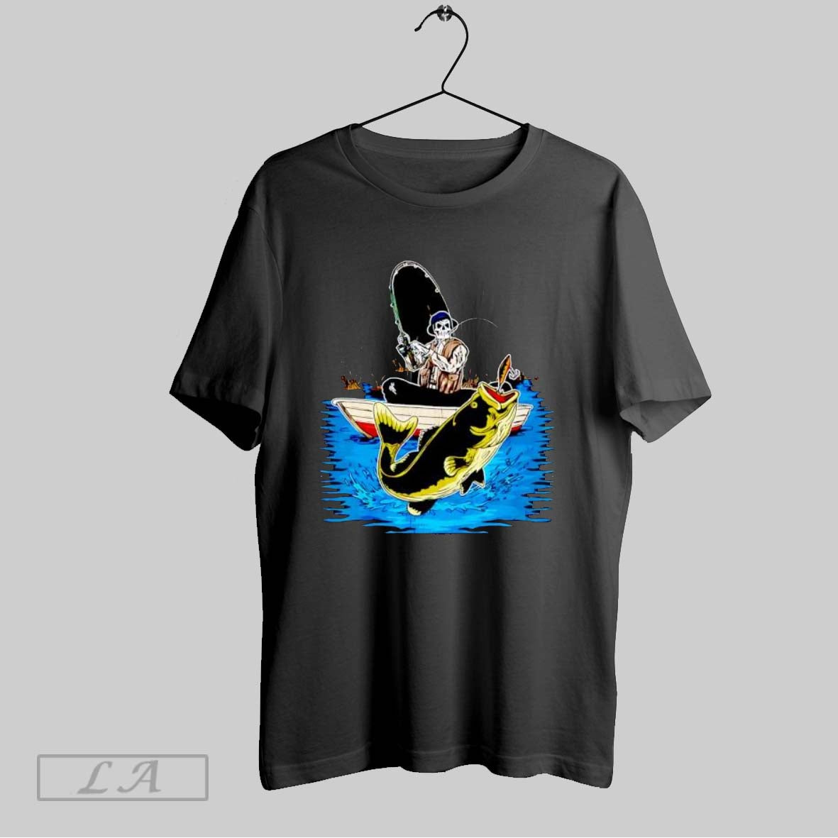 Original Fish On Skeleton T Shirt Unisex