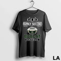 Original God First Family Second Then Ohio Bobcat Football Cross 2025 Long Sleve Unisex