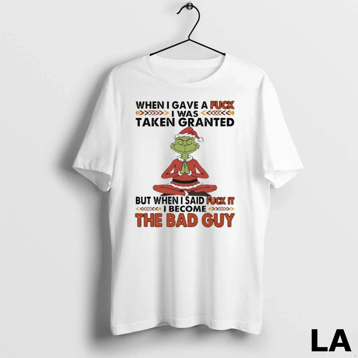 Original Grinch Santa When I Gave A Fuck I Was Taken Granted But When Unisex