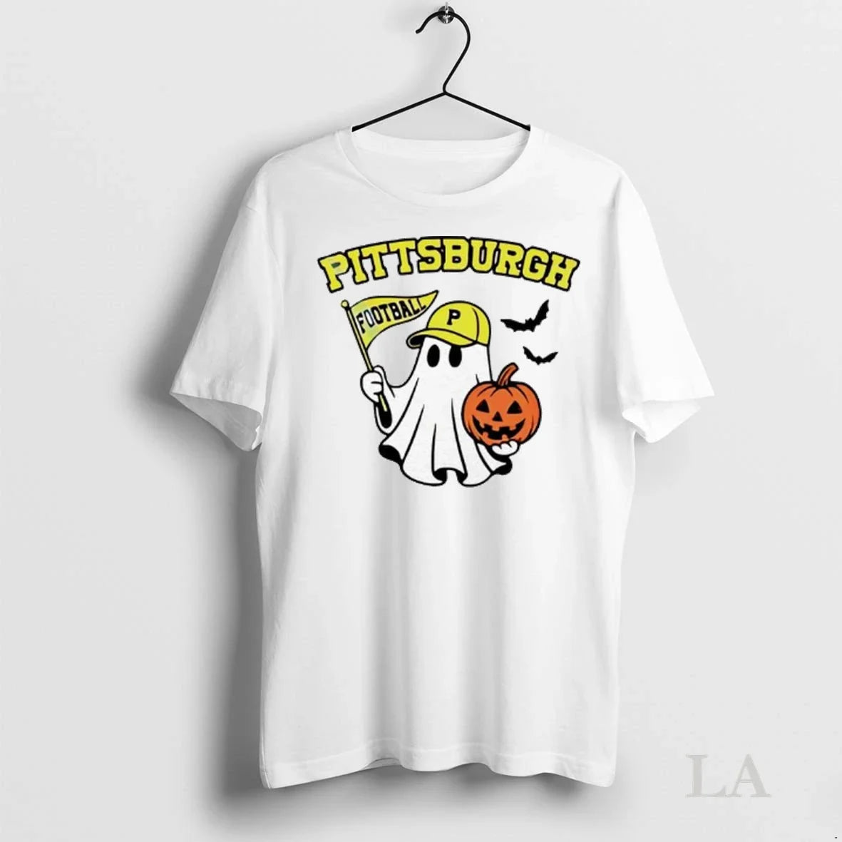 Original Halloween Ghost Pittsburgh Pirates Football Flag Pumpkin Ladies Unisex