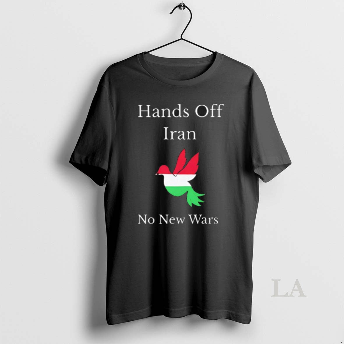 Original Hands Off Iran No New Wars Freedom Flag Unisex
