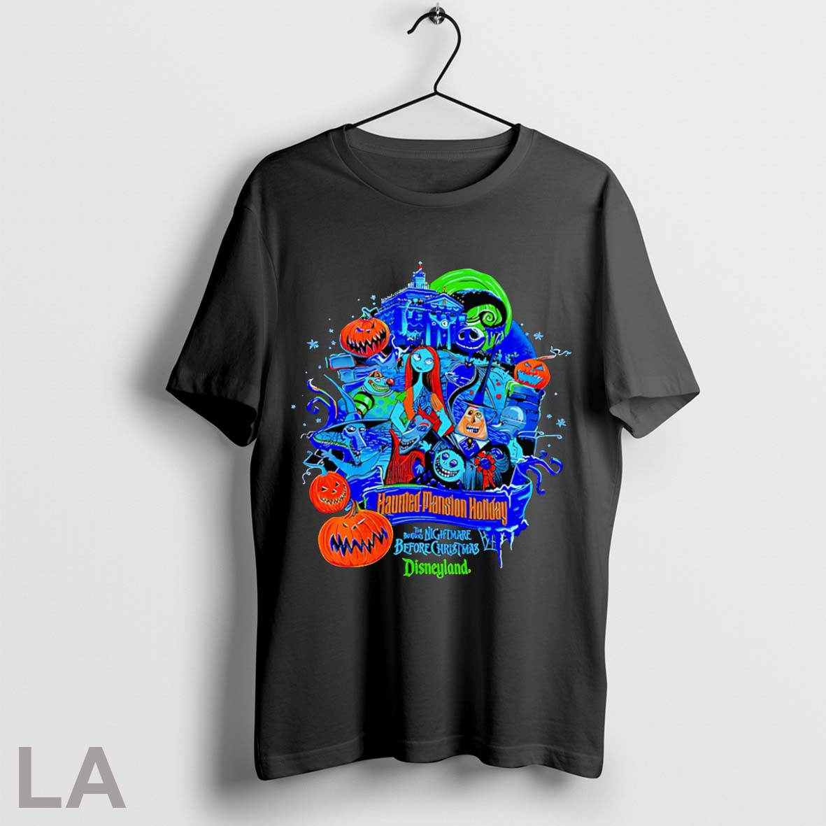 Original Haunted Mansion Holiday The Nightmare Before Christmas T Shirt Unisex
