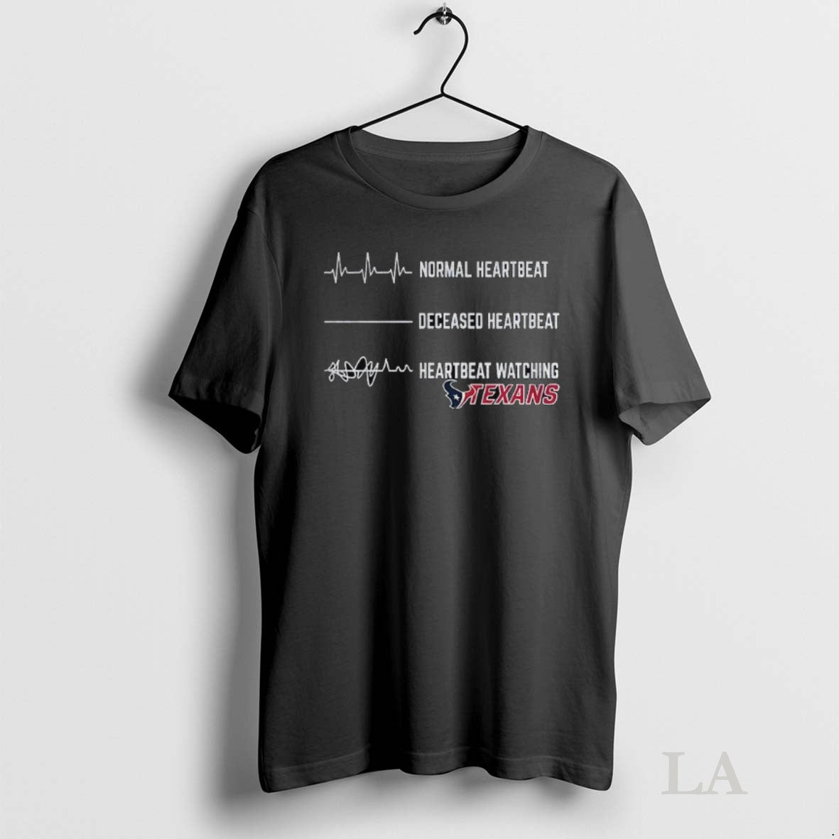 Original Houston Texans Football Normal Heartbeat Deceased Heartbeat Heartbeat Watching Unisex