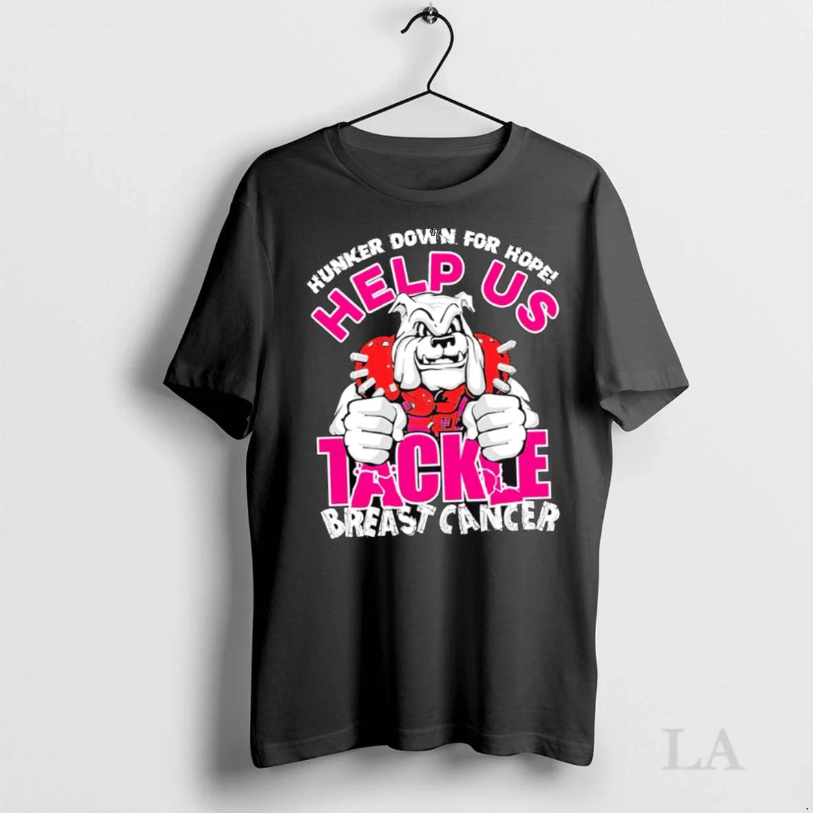 Original Hunker Down For Hope Help Us Tackle Breast Cancer Unisex
