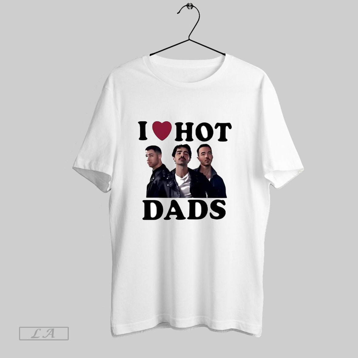 Original Jonas Brothers I Love Hot Dads T Shirt Unisex